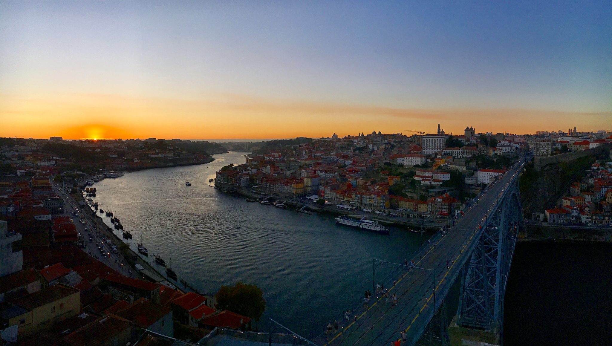 Sunset over Porto