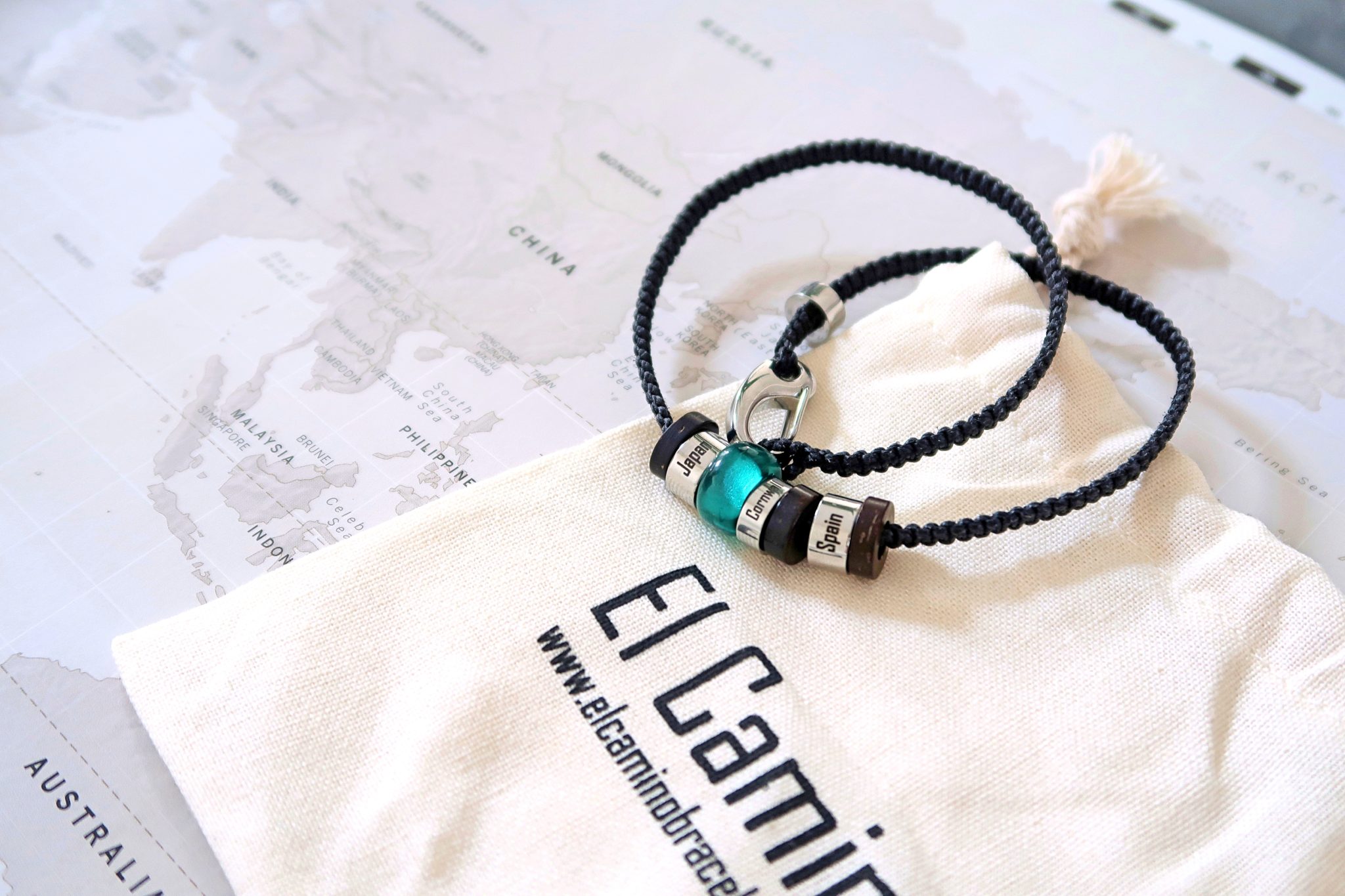 El Camino - bracelet and bag. 