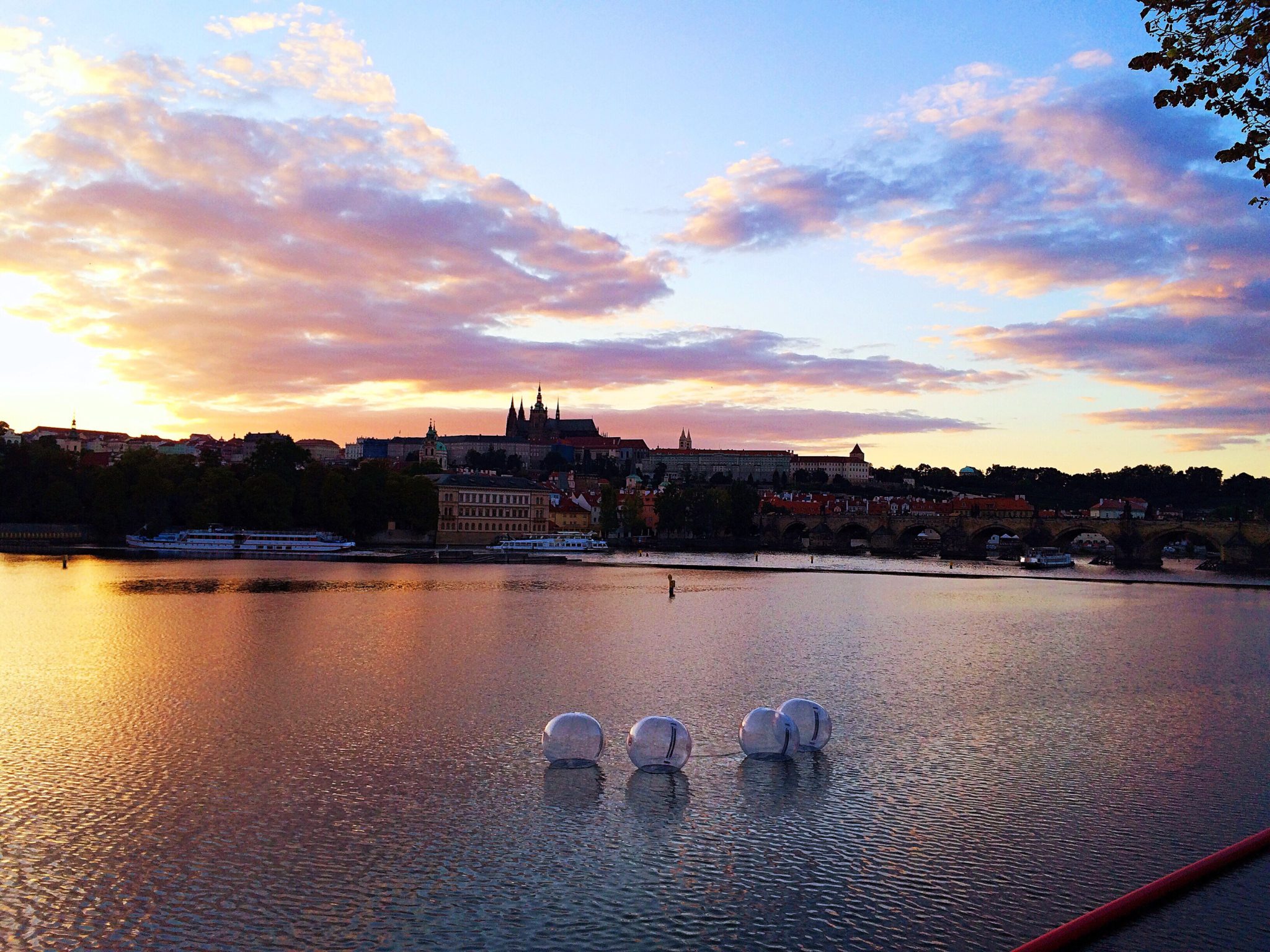 Prague - Sunset Vltava River